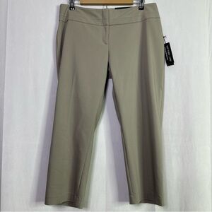 Apt. 9 Women's Mid Rise Cropped Capri Tan Pants